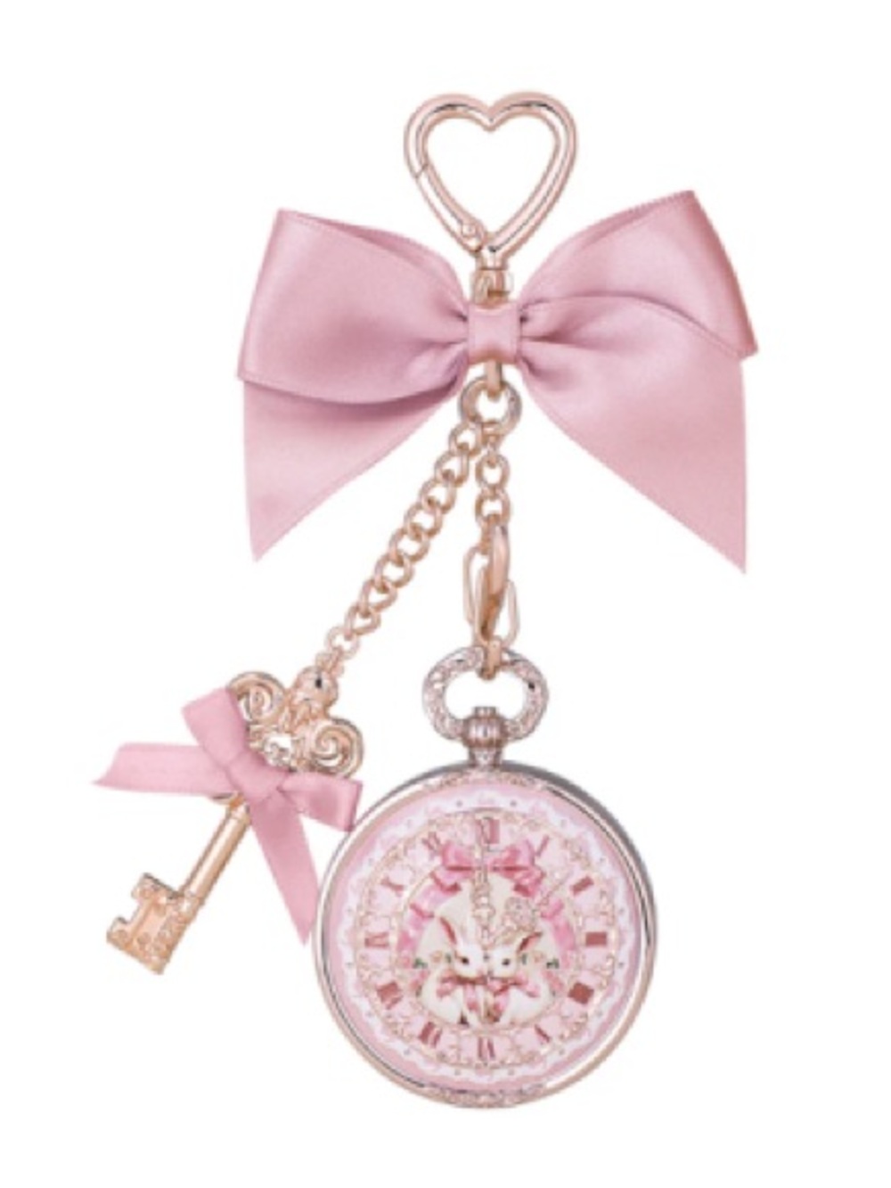 Pink Bow Lip Balm and Keychain Duo – Soft Pink Shine